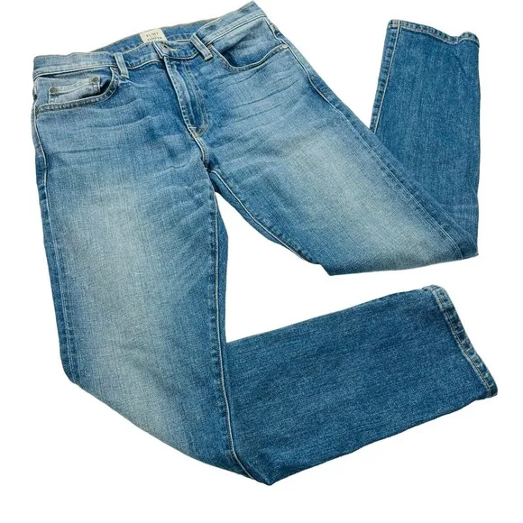 Flint and Tinder Jeans Mens 30x30 Blue Light Wash Slim Fit Stretch Indie USA