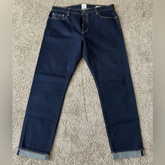 Flint and Tinder Men’s Stretch Selvedge Jeans Tapered Fit - Size 38x34