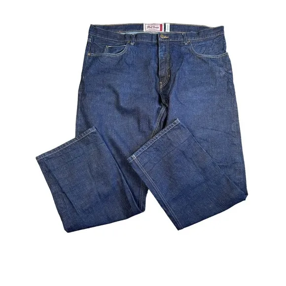 Flint and Tinder Mens 40x31 Selvedge Denim Dark Wash Classic Made in USA Jeans