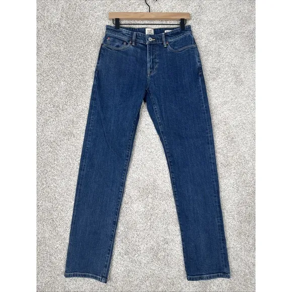 Flint and Tinder Men's Straight Fit Jeans Dark Blue Size‎ 28 x 32