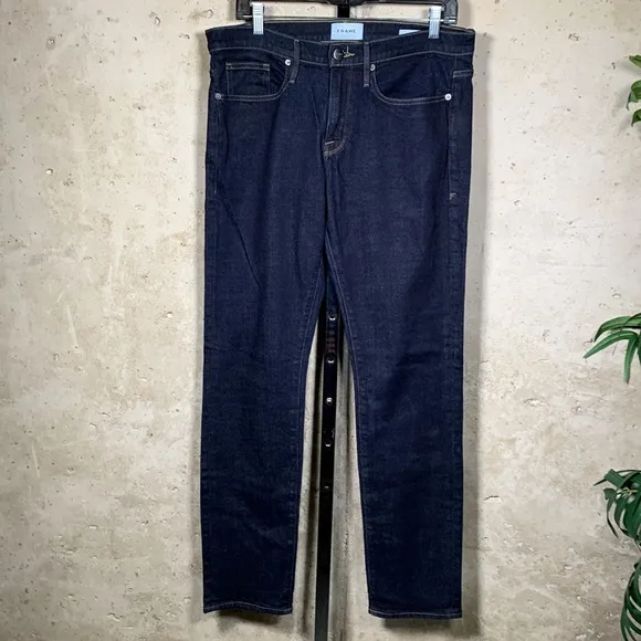 Frame L'Homme Slim Fit Dark Wash Jeans