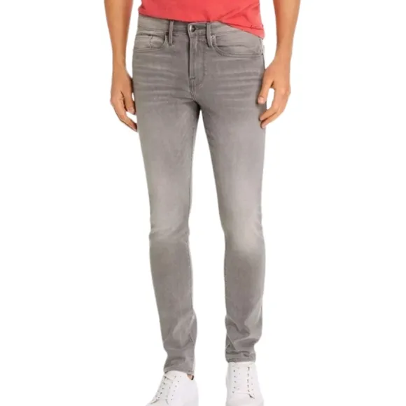 Frame Denim Gray Wash L’Homme Slim Jeans Men Size 38