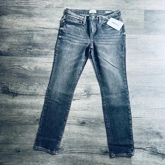 NWT Frame, L'Homme Skinny Jeans, Deacon (Black), 33
          
      NWT