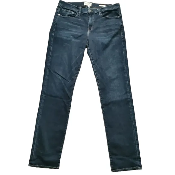 FRAME Evergreen L'Homme Slim Medium Wash Straight Leg Denim Jeans