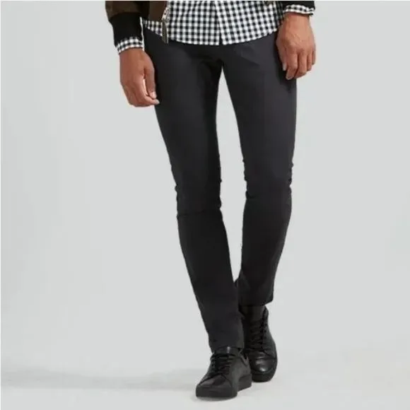 FRANK & OAK The Lincoln Modern Slim Fit Pants Black Men's Sz 32