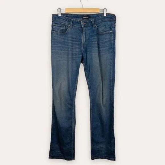 Frank & Oak Mens Size 31 x 32 Miles Straight Leg Jean Medium Wash Blue Denim