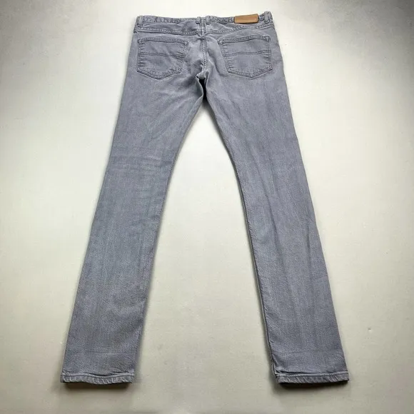 Frank & Oak Jeans Mens 36x36 Gray Denim Selvedge Cooper Slim Fit Straight Leg