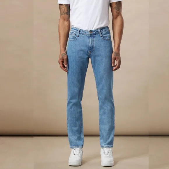 Frank & Oak Adam Slim Fit Men’s Jeans in Light Blue size 34 x 34