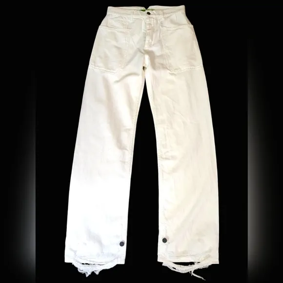 Sandrine Rose x Free People Cotton Linen Wide Cargo Pant -Dust sz 28 UNISEX
          
      NWT