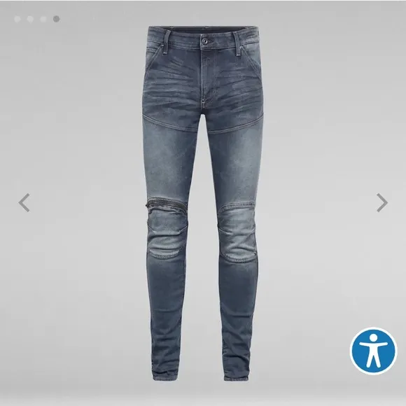 NWT Men’s G-Star Raw 5620 Knee Zip Skinny Jeans
          
      NWT