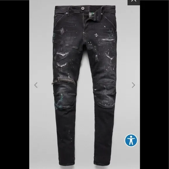 Men’s G-Star Raw 5620 Knee Zip Skinny Jeans
          
      NWT