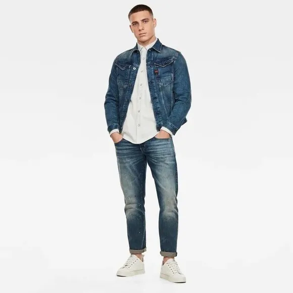 G-STAR RAW Max RADAR LOOSE FIT BLUE DENIM JEANS MEN'S SIZE 31X32 EUC MSRP $180