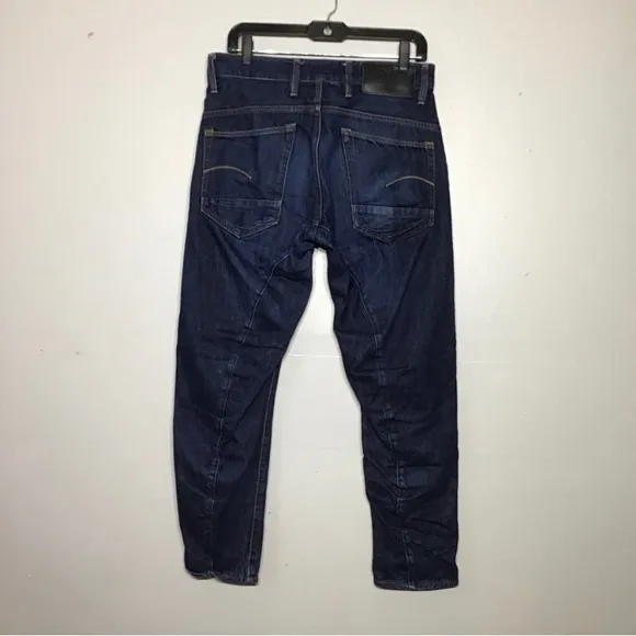 G-Star Raw Size 32 Men 5650 Button Fly Blue 3D Relaxed Tapered Denim Jean (691)