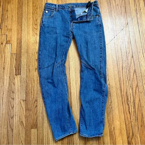 G-Star Raw Sz 29 Arc Zip 3D Slim Fit Blue Jeans Meas 30x29.5