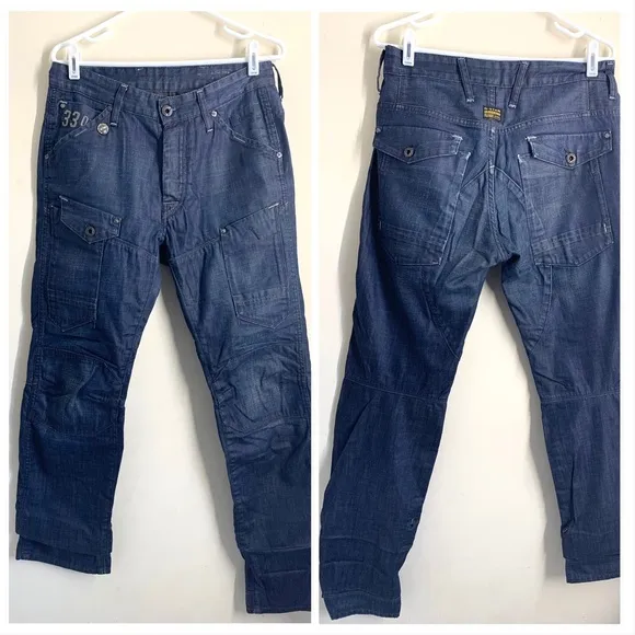 G-Star Raw Denim General Tapered 5620 Button Fly Jeans Dark Wash size 31/34