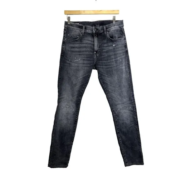 G-Star Raw Revend Black Skinny Jeans Men's Size 33x34