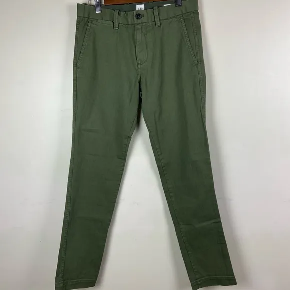Gap Straight Leg Jeans Men Size 29w 32L Green 29x32