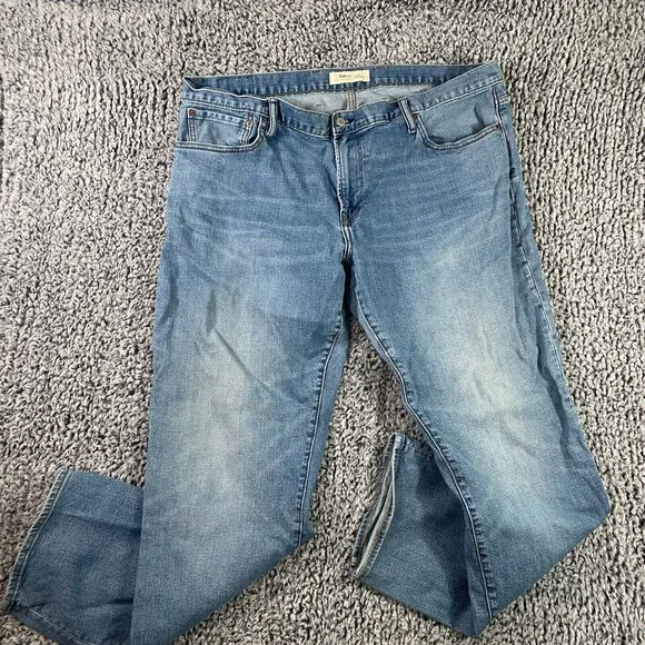 GAP Jeans Straight Leg Relaxed Fit Denim Blue Men's Size 42x34