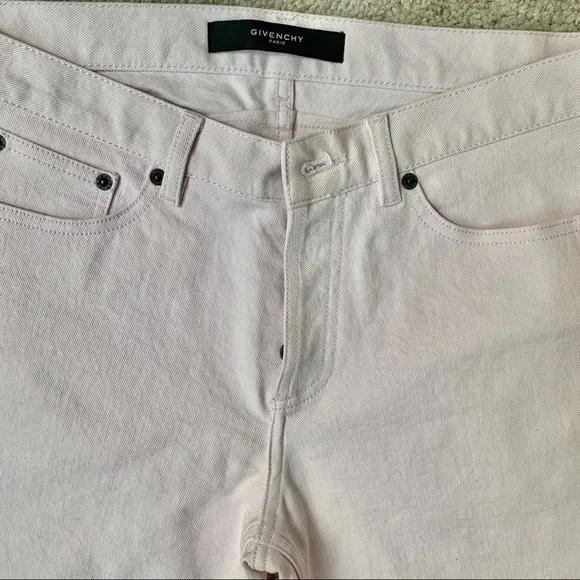 Mens Givenchy Pink Jeans Straight Leg