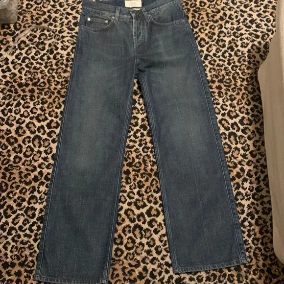 Givenchy Distressed Blue Jeans 28 Straight Wide leg