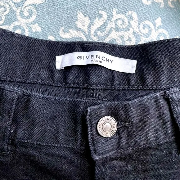 Givenchy Men’s Black Button Fly Jeans size 36