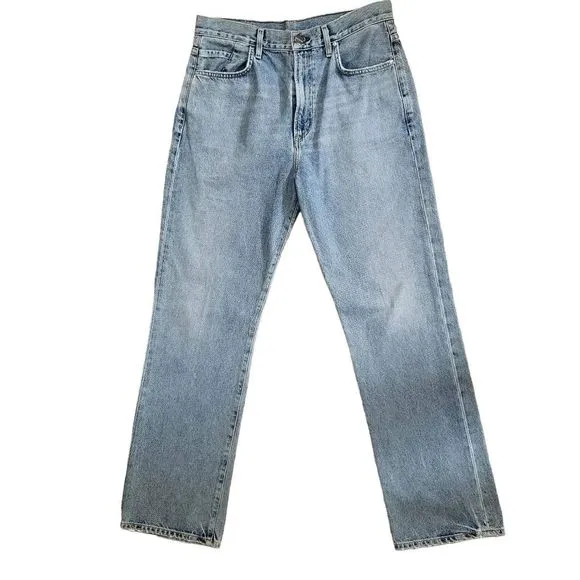 Goldsign stright leg light wash jeans