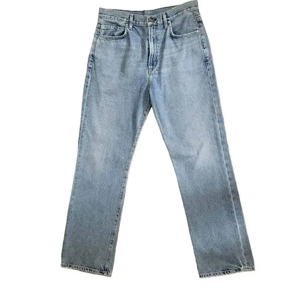 Goldsign stright leg light wash jeans