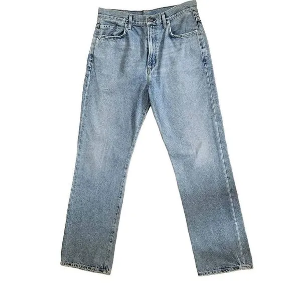 Goldsign stright leg light wash jeans