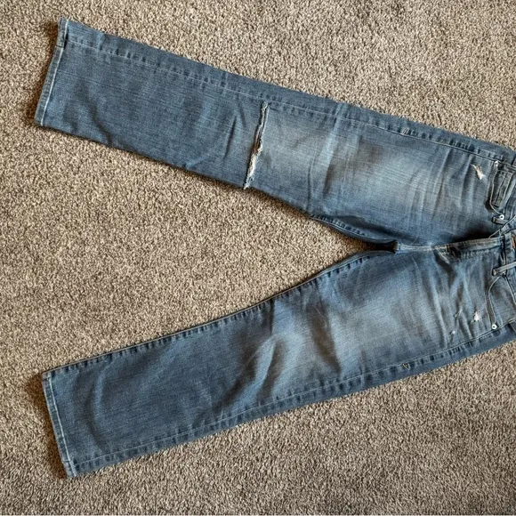 Good American Blue Straight Jeans Classic Style