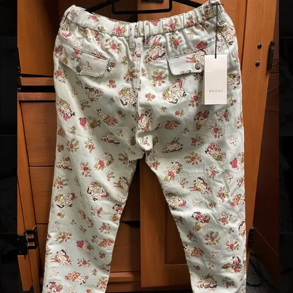 2019 Gucci Lovers Print Jeans
          
      NWT