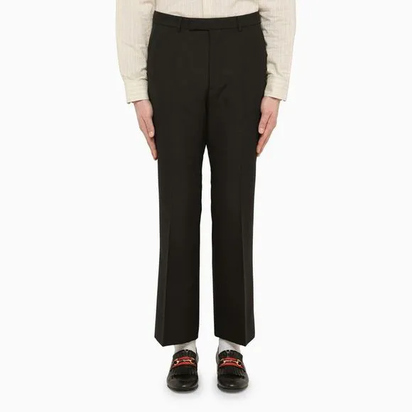 GUCCI Black regular trousers in wool blend
          
      NWT