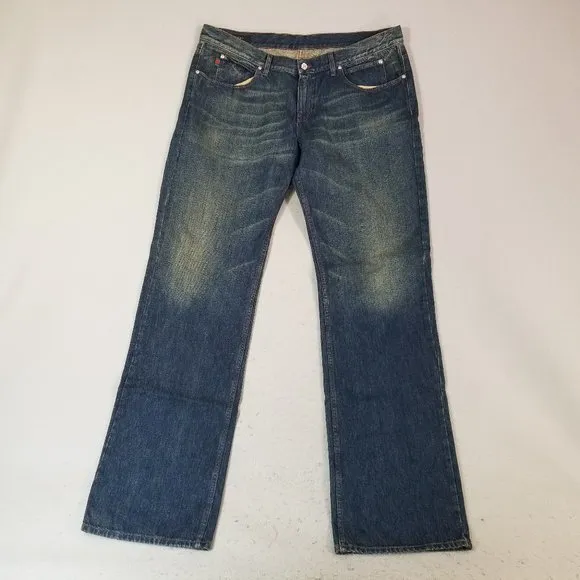 Gucci Jeans Men's 42 x 38 Blue Denim Pants Italy Relaxed Fit