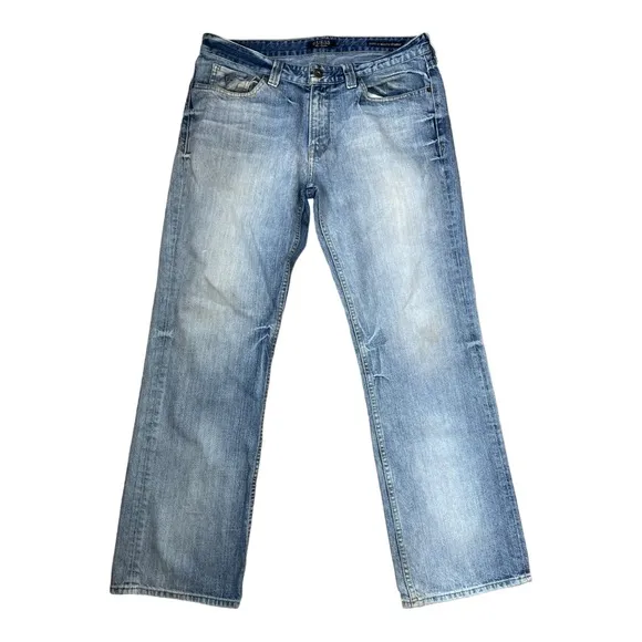 Guess Jeans DESMOND Relaxed Fit Light Blue Staight Leg Mens 36x31