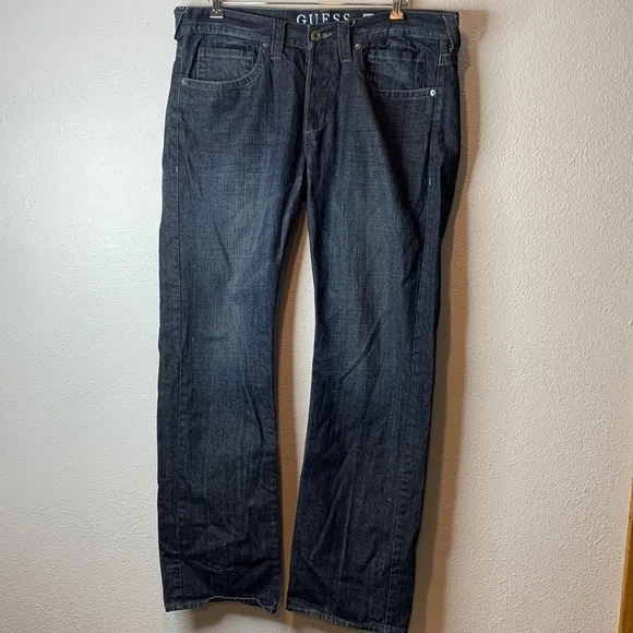 GUESS Blue Pasadena Straight Leg Jeans W36 L32