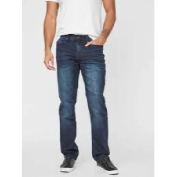 NWT Guess Halsted Slim Tapered Jeans Mens Natural dark wash