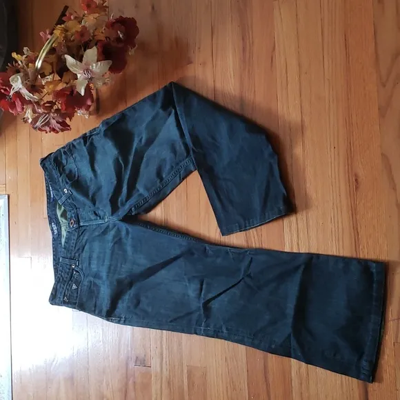 Men's Guess Los Angeles  Falcom Slim boot dark denim jeans  Vintage 34x32