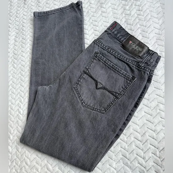 Guess Gray Straight Jeans Timeless and Versatile