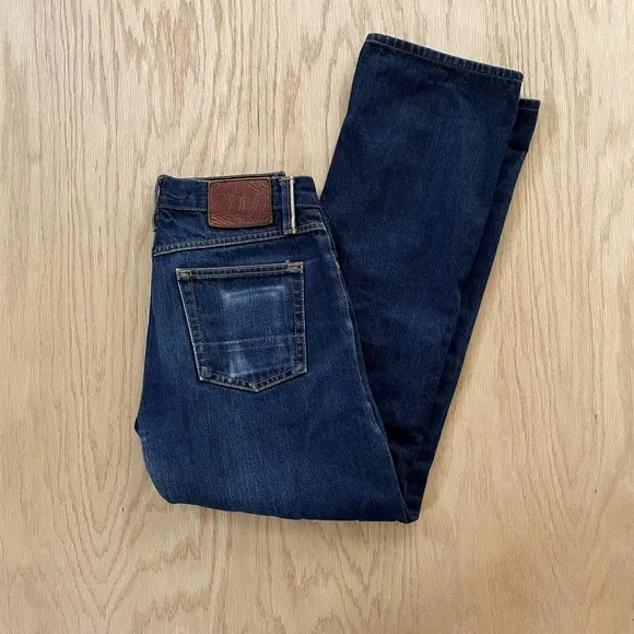 Mens GUSTIN Raw Selvedge Denim Jeans #128 RainbowID 30 x 29