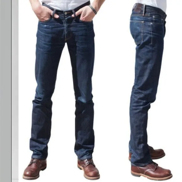 Gustin California Straight Raw Fit Selvedge Denim Jeans 29
