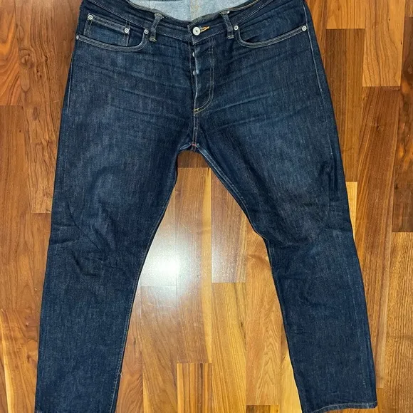 Gustin Indigo Raw Denim Slim Fit Jeans
