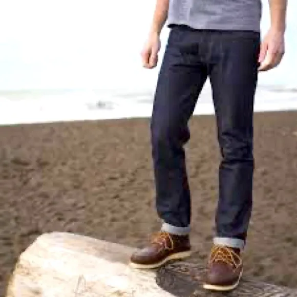 Gustin Raw Denim Selvaged, USA made, broken in 36x28”