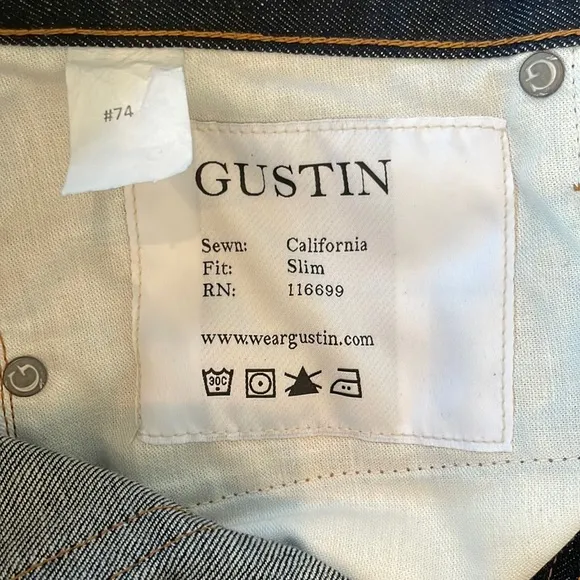 Gustin Slim Selvedge Men’s Dark Wash Jeans