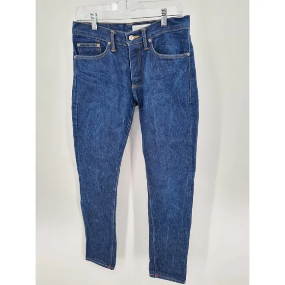 Gustin Men's California Slim Raw Blue Jeans Size 31