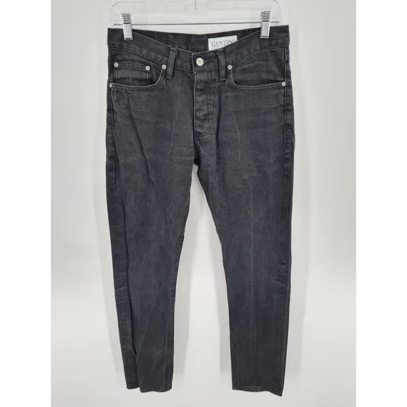Gustin Men's California Slim Raw Blue Jeans Size 31