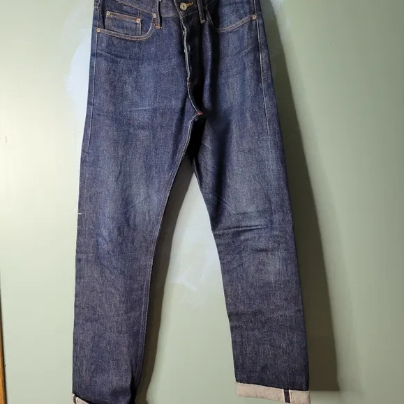 Gustin Selvedge Straight Raw Made in USA Jeans Size 31