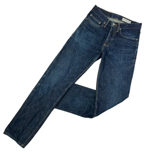 GUSTIN #75 Okayama Standard Raw 14.5oz Japanese Selvedge Denim Straight Size 27