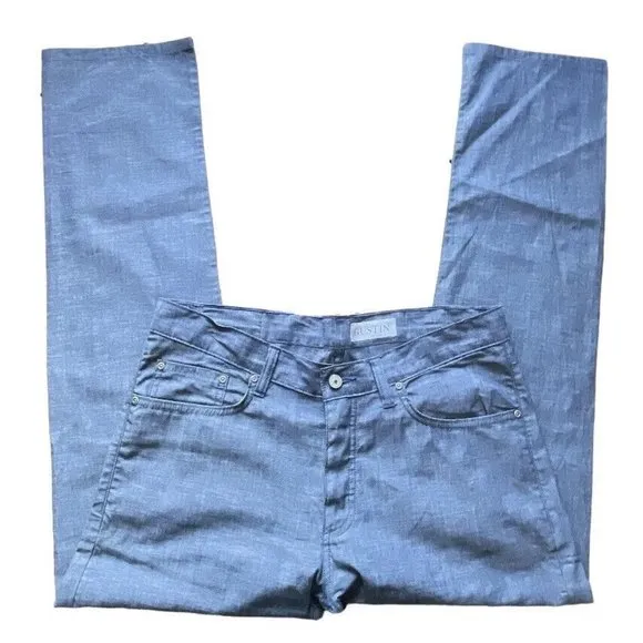 Gustin Lighweight Chambray Denim Button Front Pants California USA 35x31 Men