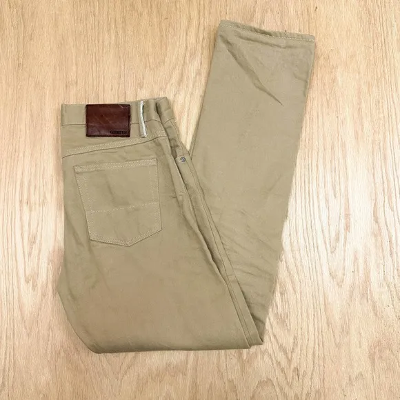 Mens GUSTIN Workwear #168 Japan Brown Selvedge Denim Jeans 31 x 31 Slim