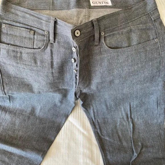 Gustin “Straight Raw” 36, ‘gray white’ #131