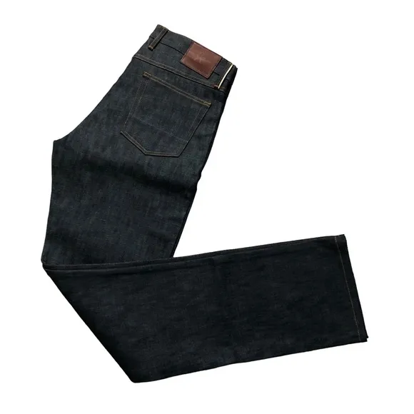 gustin jeans 37 california straight raw rn 116699 dark blue new